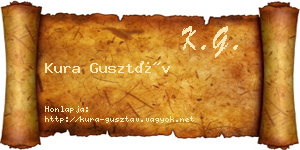 Kura Gusztáv névjegykártya